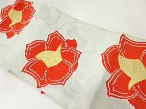 アンティーク　絽花模様織出し袋帯（材料）